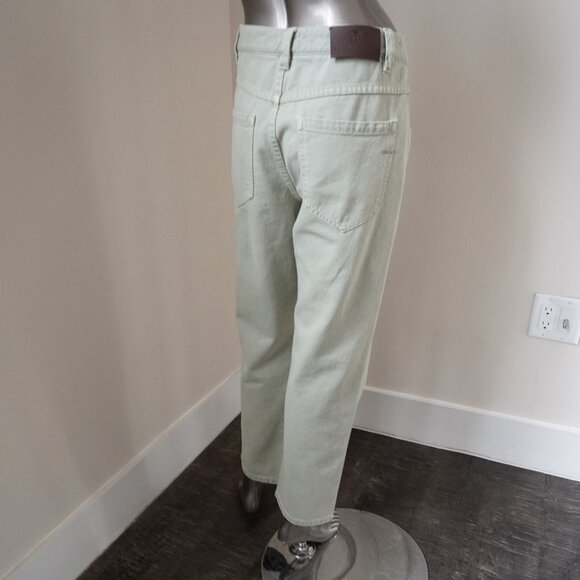 Brunello Cucinelli Monili Jeans Sage Denim Straight Leg Denim Size 6 - Picture 3 of 8